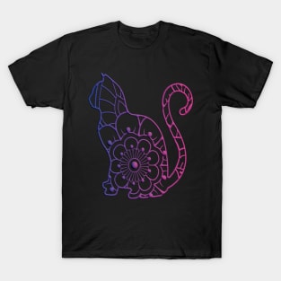 Mandala Cat full body T-Shirt